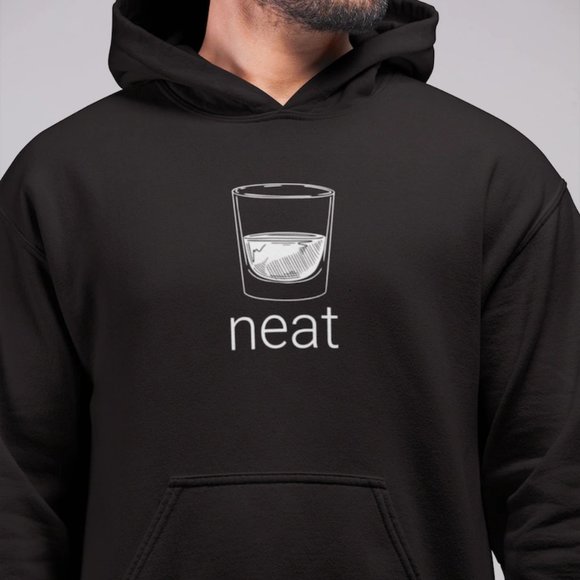 Neat Whiskey Hoodie Bourbon Gift